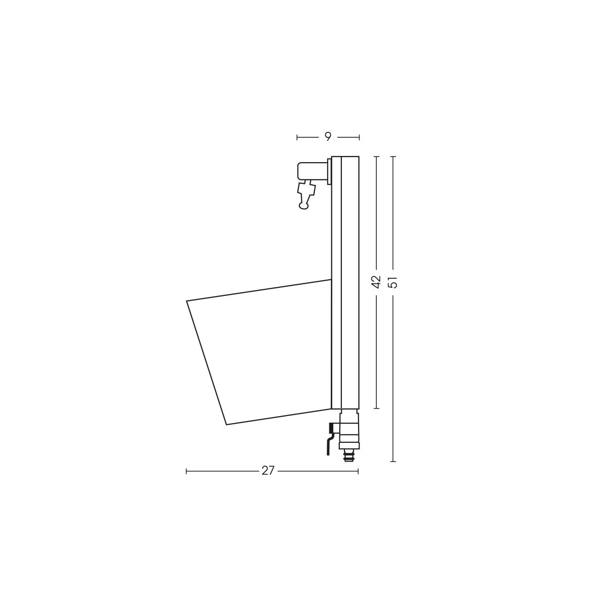 Vandens kolonėlės PRS matmenys